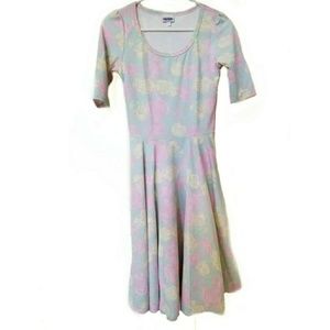 NWOT! Lularoe Nicole pastel floral dress